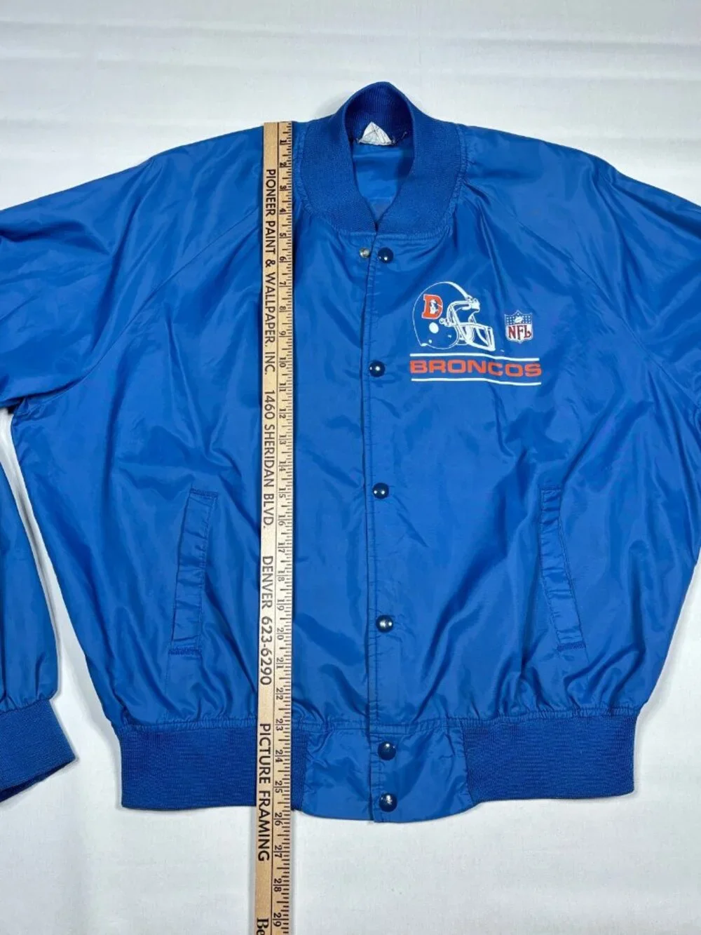 Vintage Chalk Line Denver Broncos Sideline Jacket Mens XL Snap Windbreaker NFL